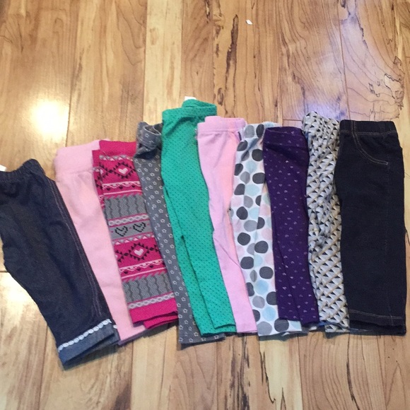 mulitiple Other - 10 pairs- Leggings size 18 Months girls cute!